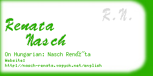 renata nasch business card